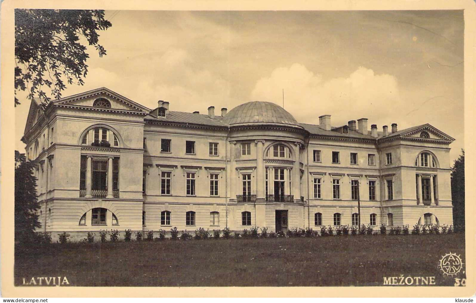 Bauska - Schloss Mesothen Gel.1939 - Letonia