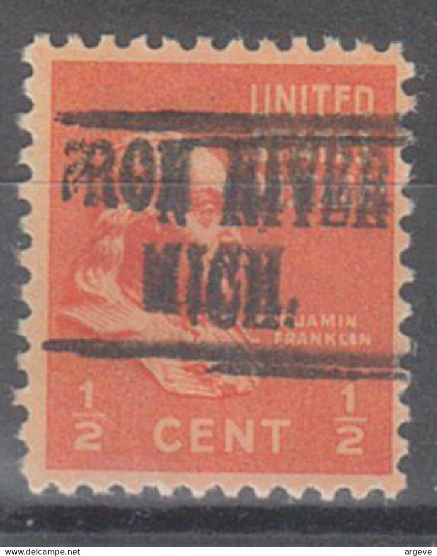 USA Precancel Vorausentwertungen Preo Locals Michigan, Iron River 482 - Precancels