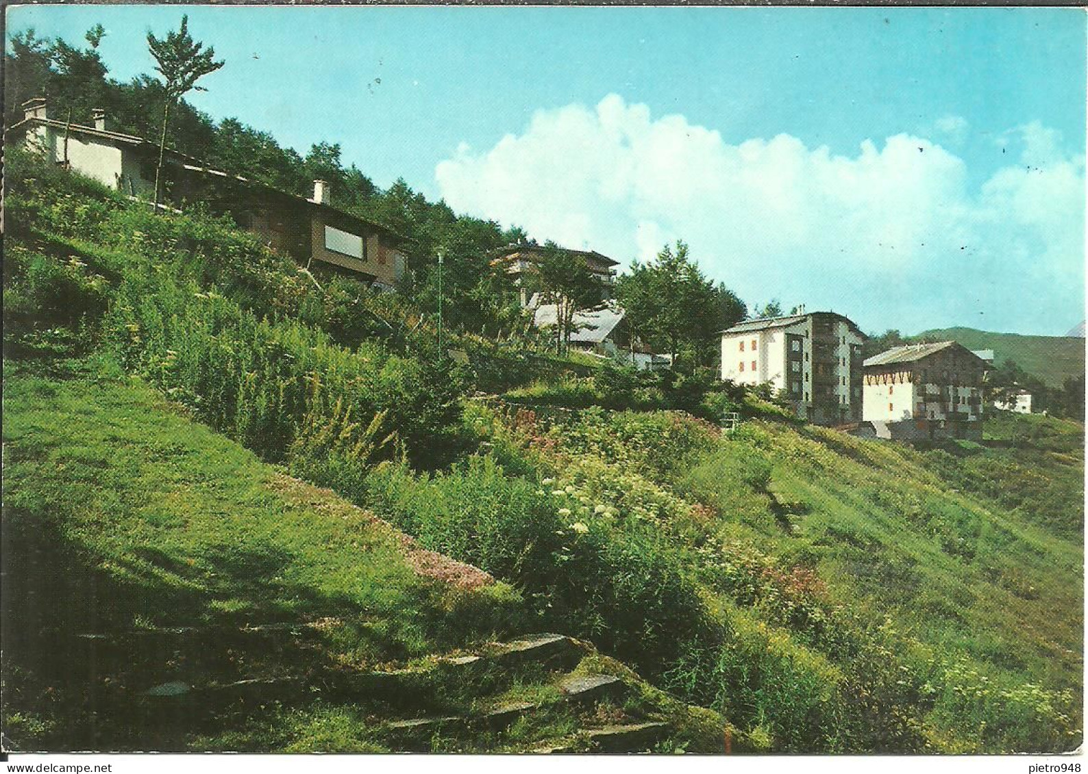 Mera Fraz. Di Scopello (Vercelli) Valsesia, Panorama Estivo Ville, Vue Generale, General View - Vercelli