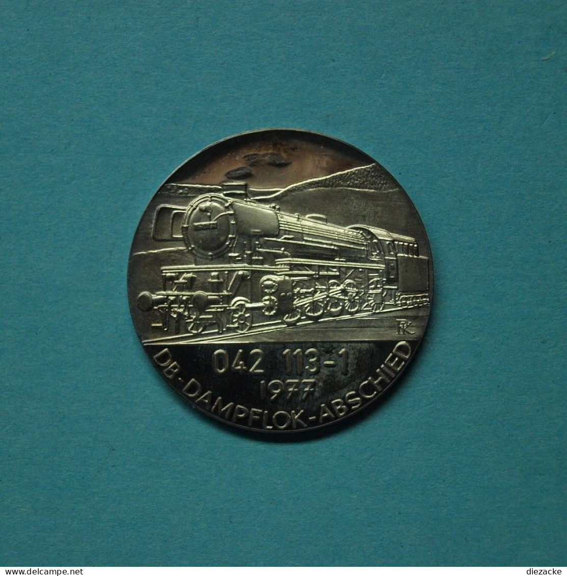 Medaille DB-Dampflok-Abschied 043 196-5 1977 PP (M5375 - Non Classés