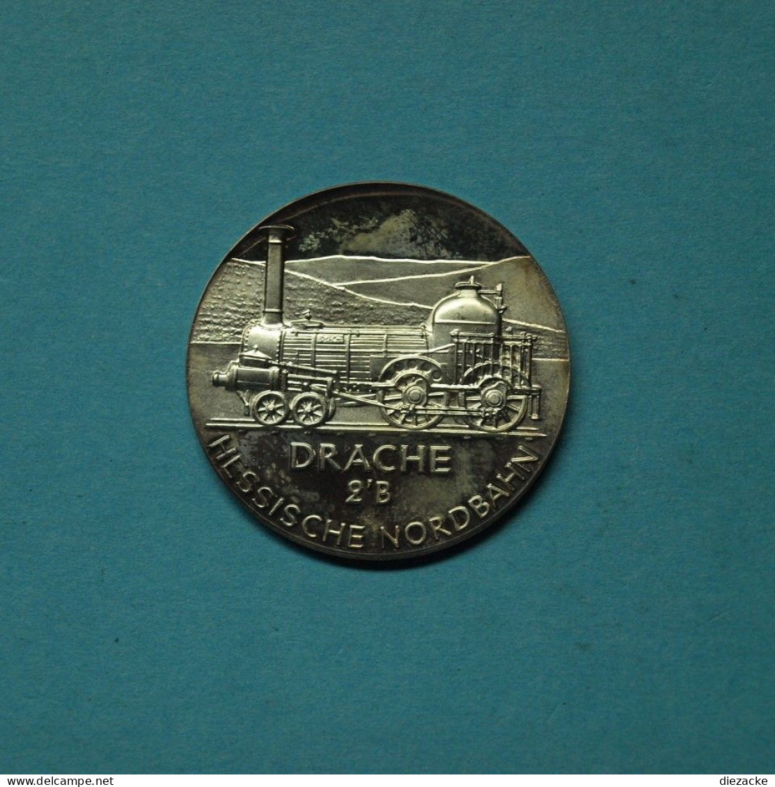 Medaille Hessische Nordbahn Lokomotive Drache 2'B PP (M5372 - Ohne Zuordnung