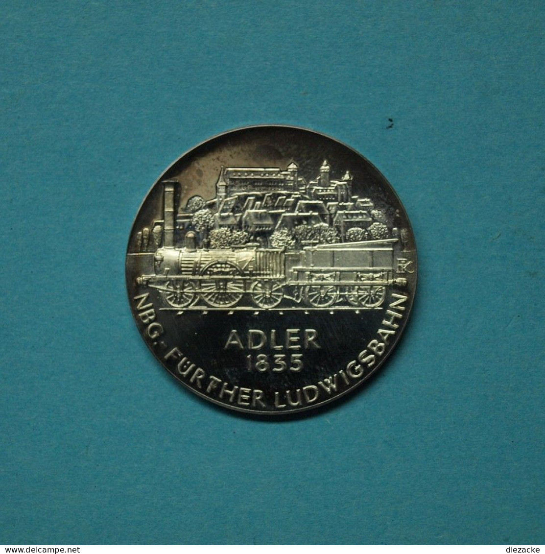 Medaille NBG.-Fürther Ludwigsbahn Adler 1835 PP (M5374 - Ohne Zuordnung
