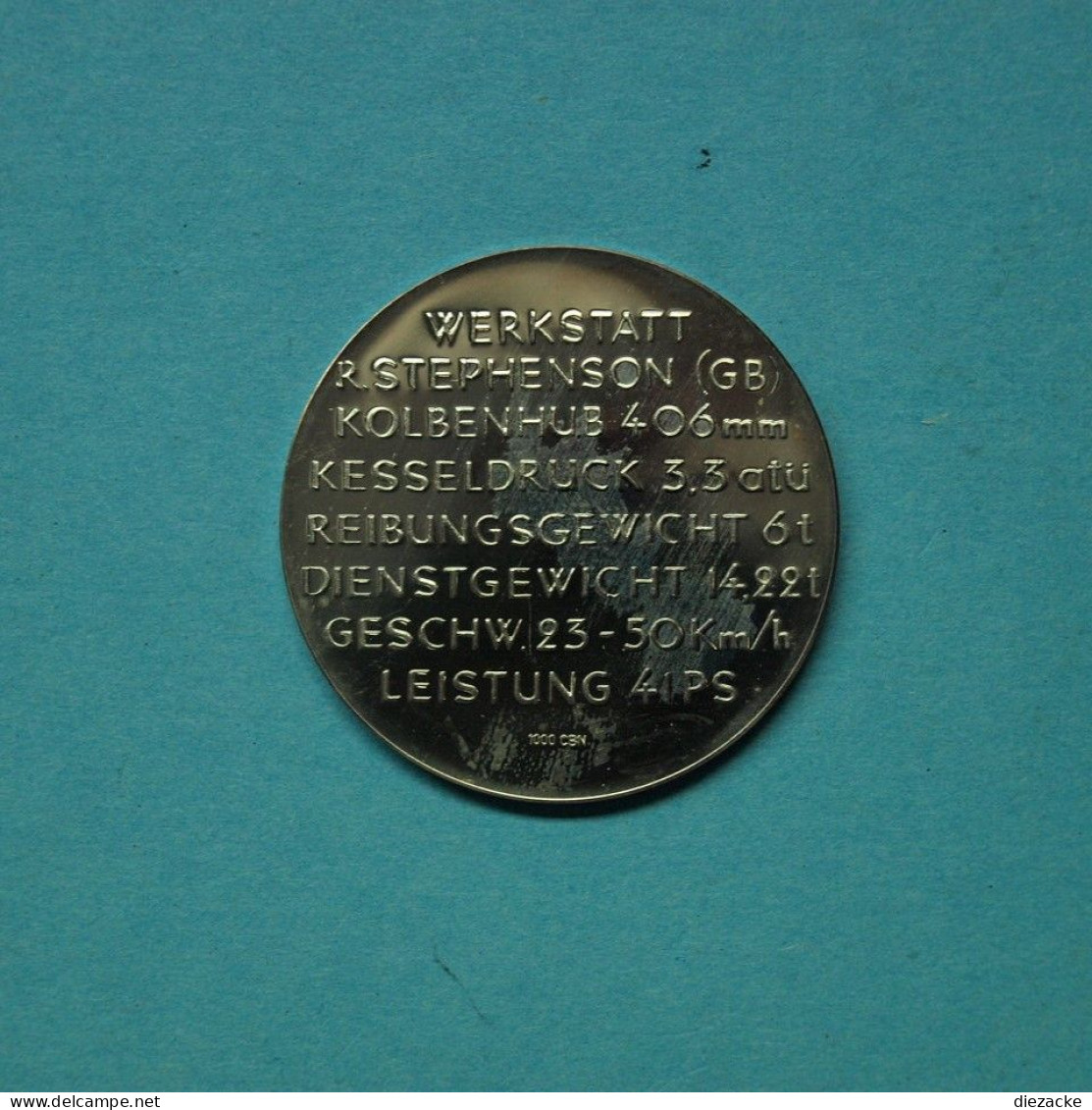 Medaille NBG.-Fürther Ludwigsbahn Adler 1835 PP (M5374 - Zonder Classificatie