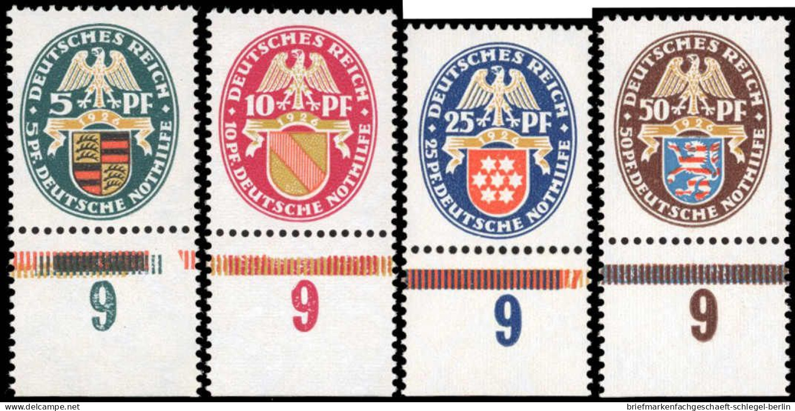 Deutsches Reich, 1926, 398-401 UR, Postfrisch - Other & Unclassified