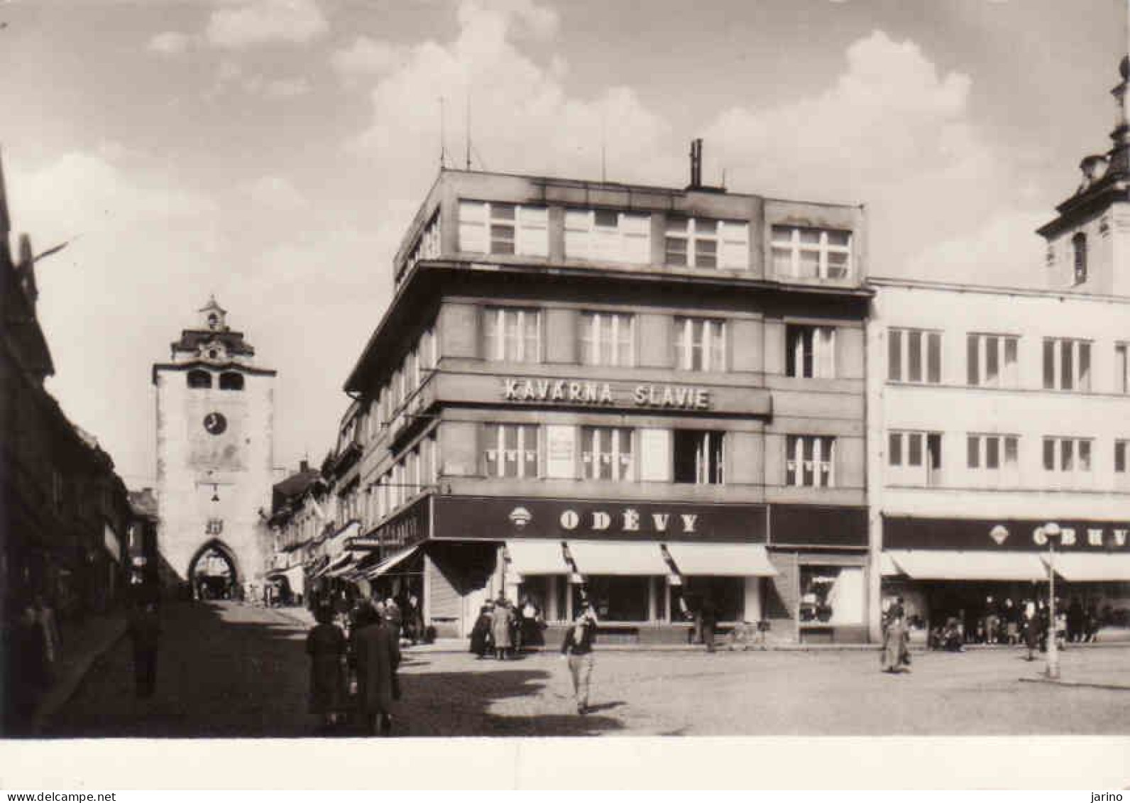 Czech Republic 1955, Beroun, Kavárna Slavie, Used - Tschechische Republik