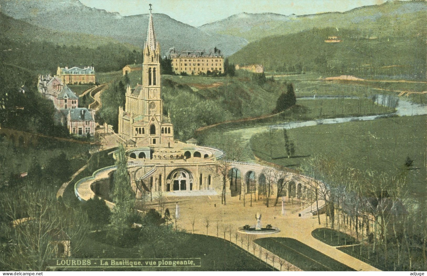 LOT De 8 Cartes - Publicité CHOCOLAT  LOUIT - Notre-Dame De Lourdes - Style Aqua-Photo - TBE** Cf. Scans** - 5 - 99 Postkaarten