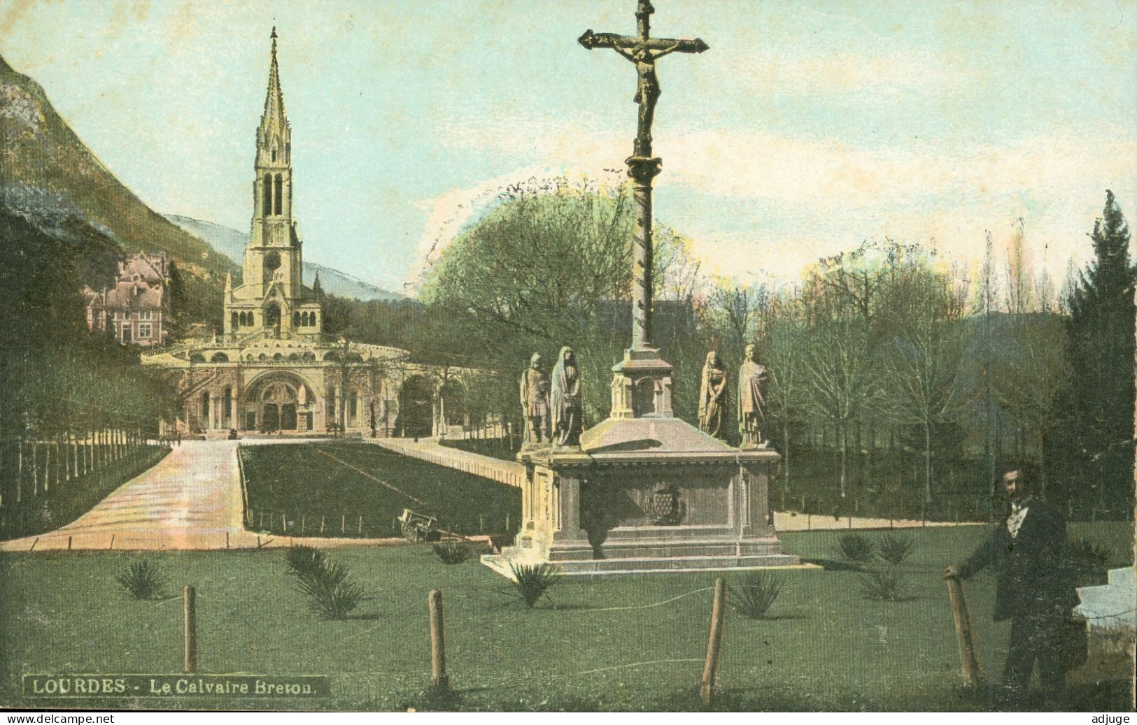 LOT De 8 Cartes - Publicité CHOCOLAT  LOUIT - Notre-Dame De Lourdes - Style Aqua-Photo - TBE** Cf. Scans** - 5 - 99 Postcards