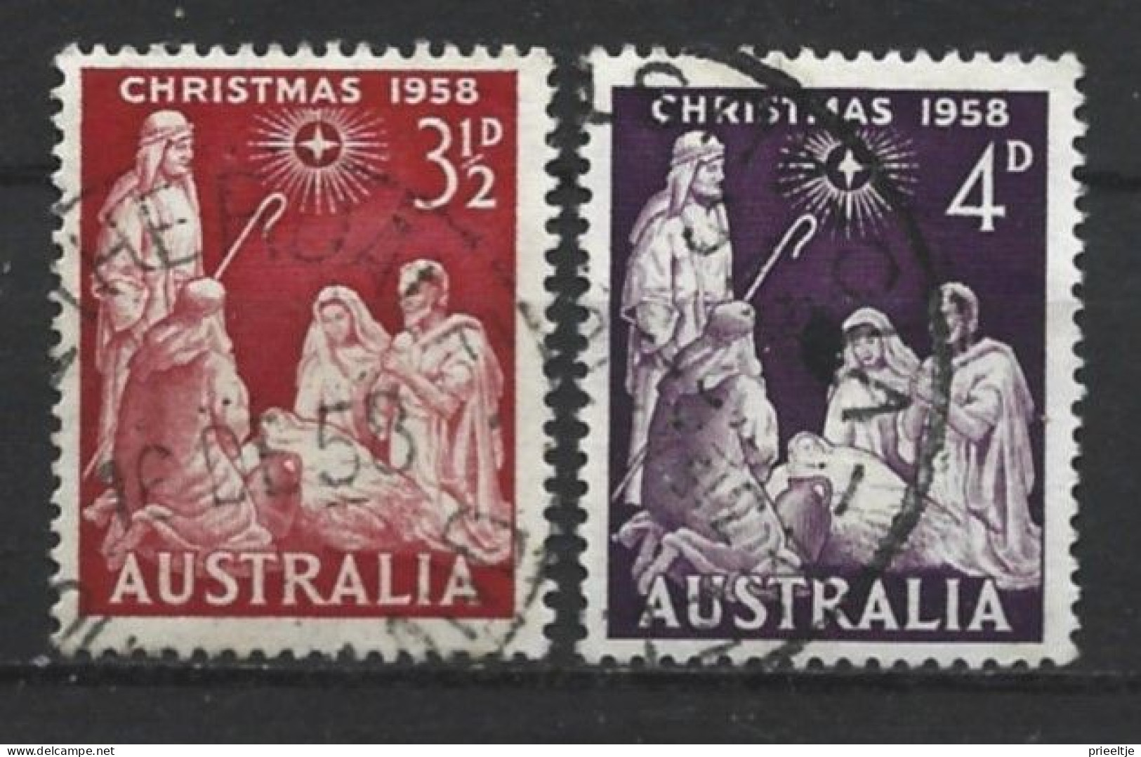 Australia 1958 Christmas Y.T. 247/248 (0) - Used Stamps