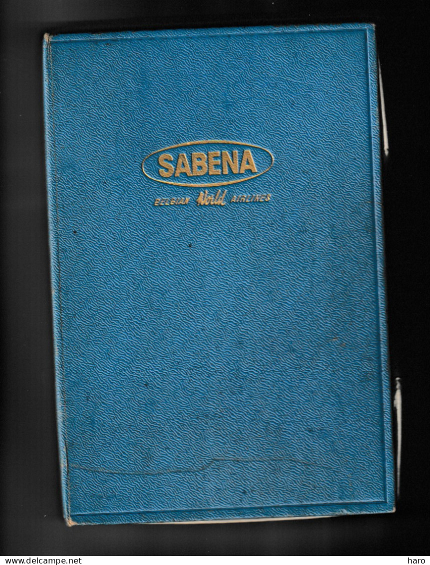 TOP ! RARE SABENA - Boîte Carton  ( Style Livre ) Avec 9 Documents - Vol Vers L'Egypte - 196...? (B375) - Andere & Zonder Classificatie