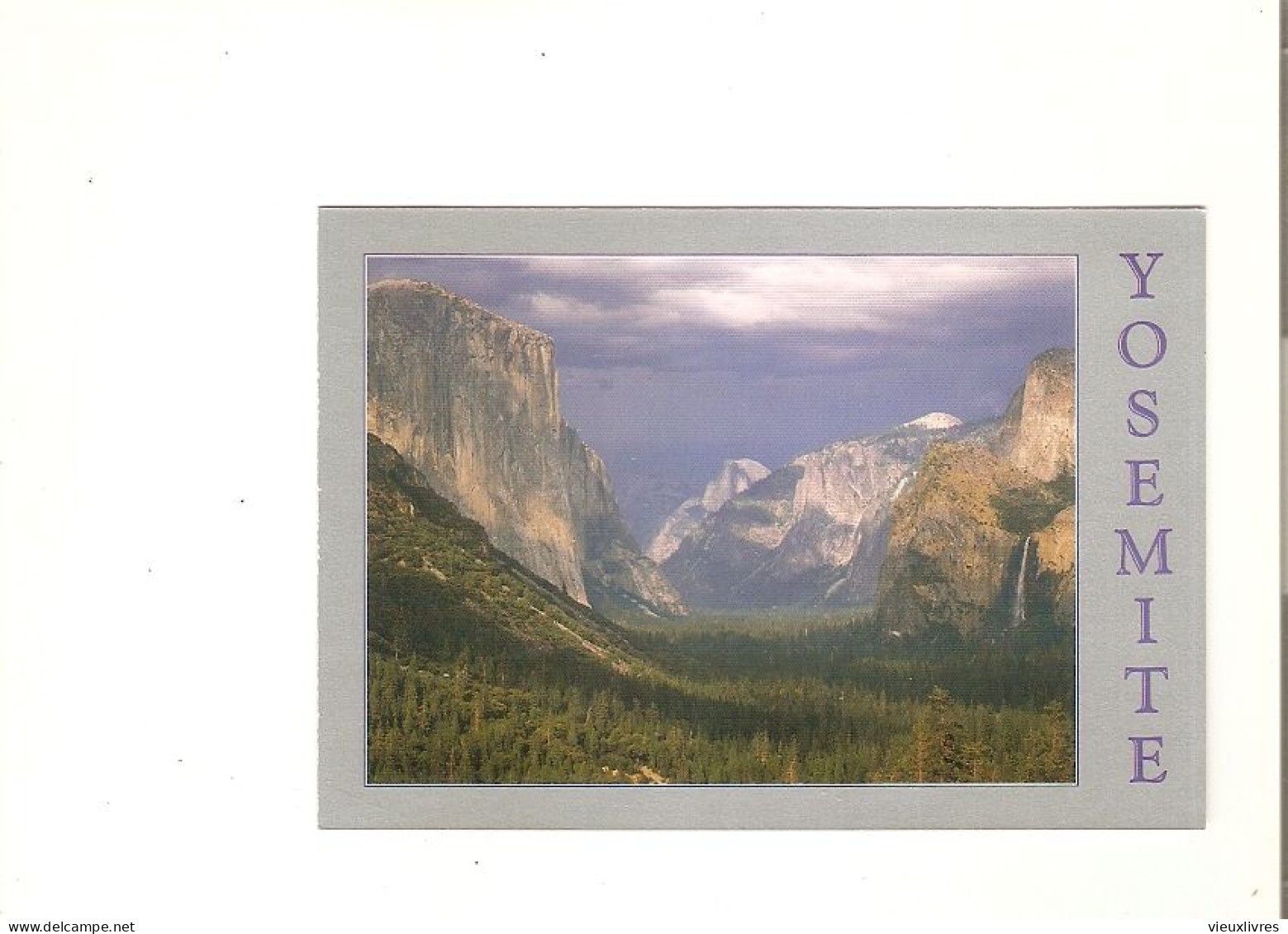 Yosemite California Summer Storm With Mountain Light  . 1987 Postcard Carte Postale USA Etats-Unis Orage - Yosemite