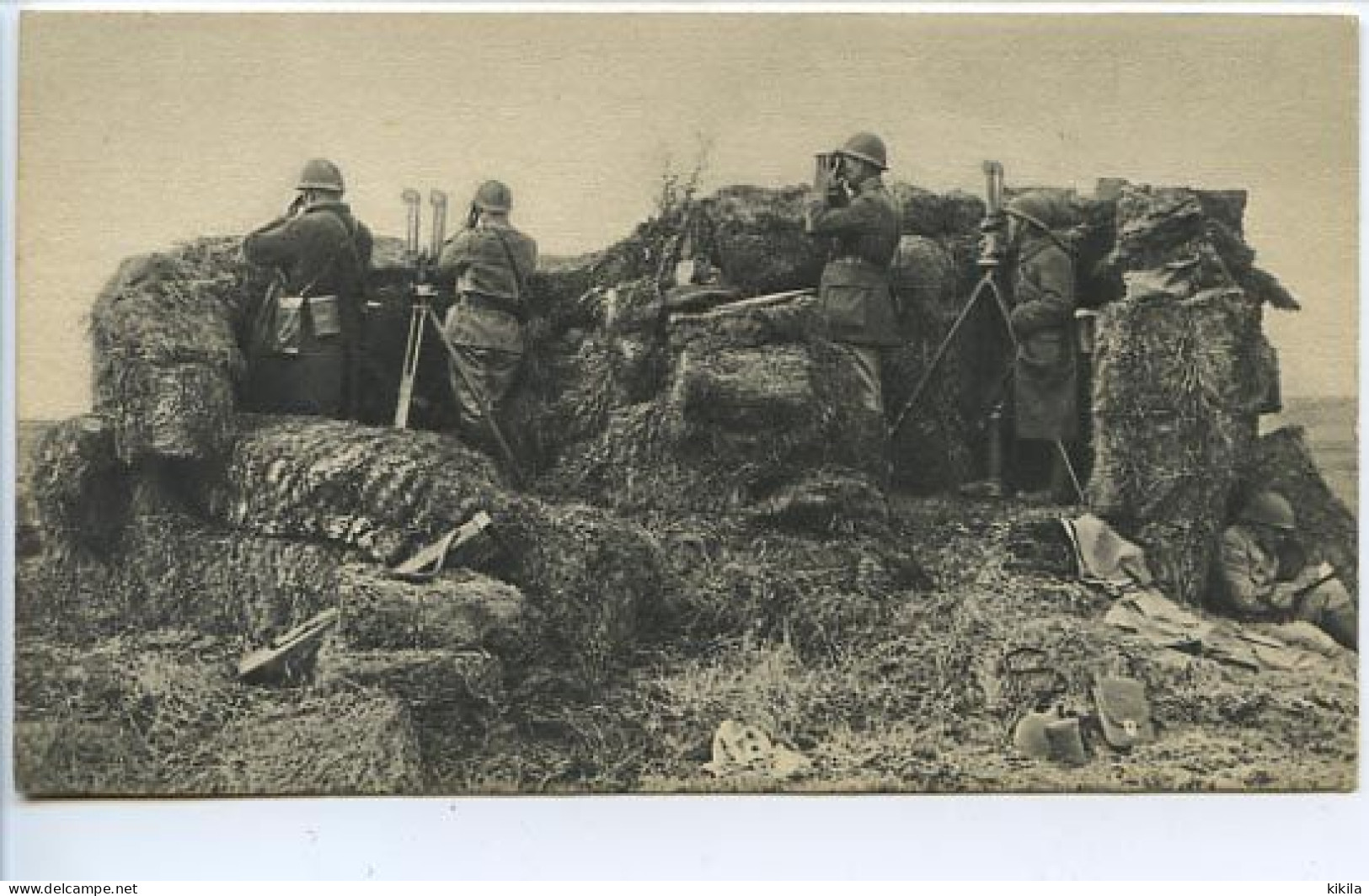 CPSM  8,2/8,6 X 13.8  L'armée Française Avant 1939 (25)  Aux Maneuvres : Poste D'observation D'Artillerie - Guerre 1939-45