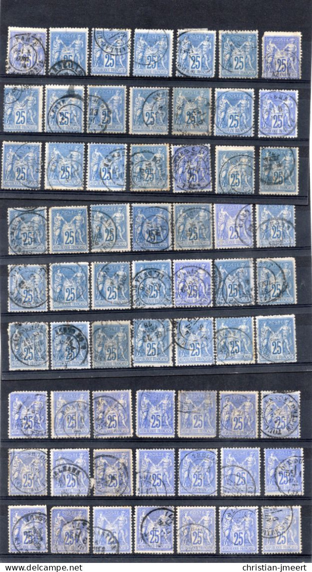 France Type Sage 63 Timbres Pour Recherches - Collections