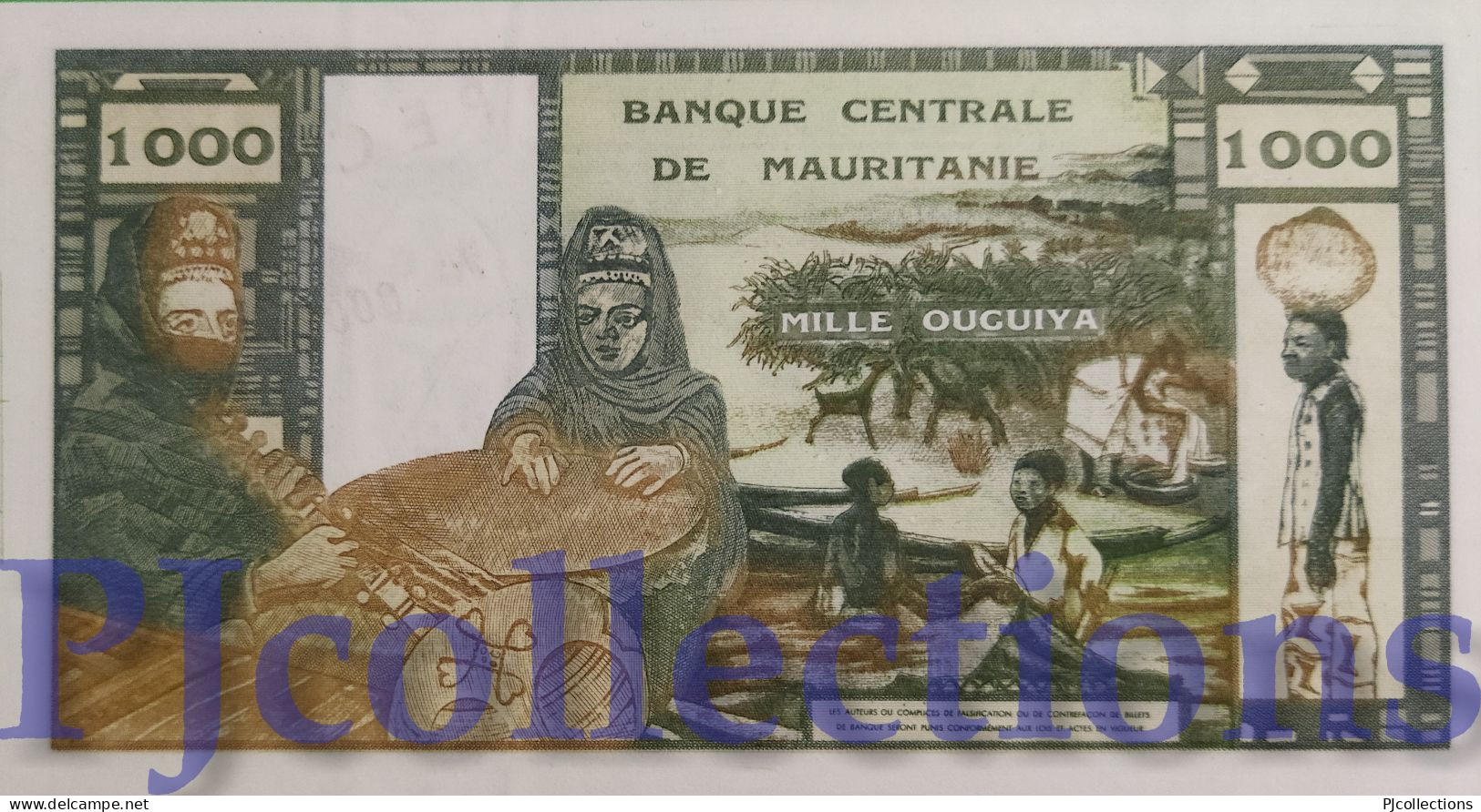 MAURITANIA 1000 OUGUIYA 1973 PICK 3s SPECIMEN UNC - Mauritanië