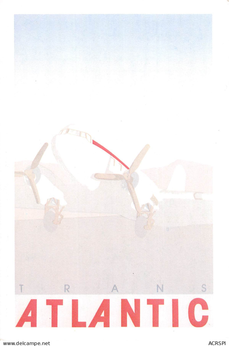 TRANS ATLANTIC Aviation Avion   Pub Publicité  41 (scan Recto Verso)MF2762UND - 1946-....: Moderne