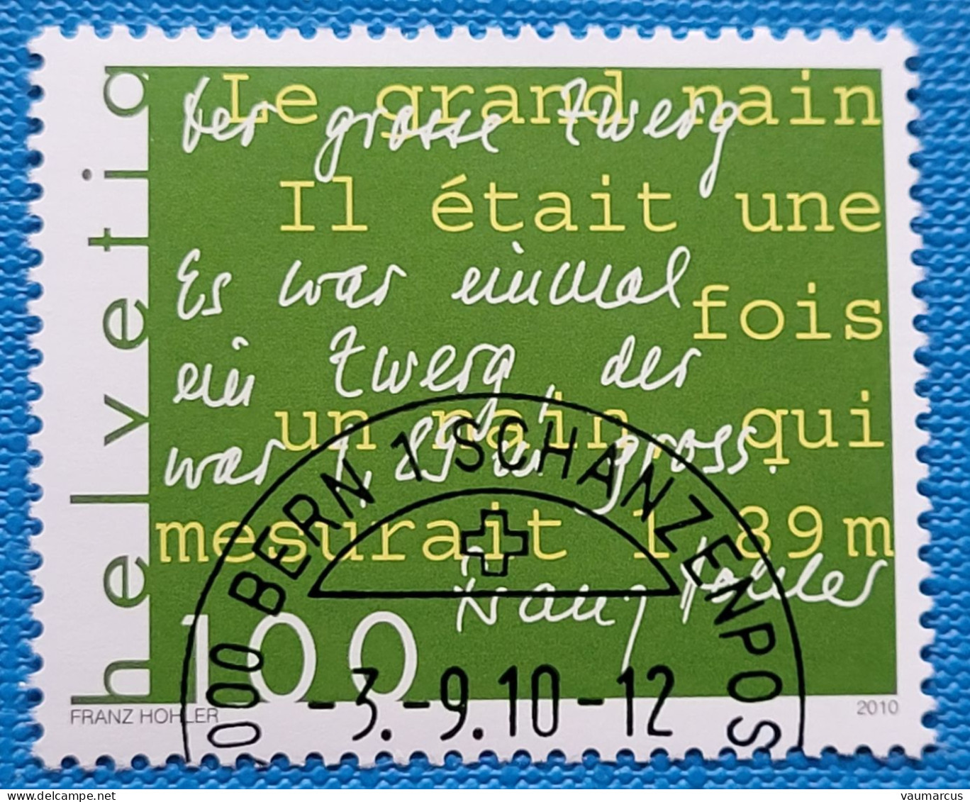 2010 Zu 1365 / Mi 2171 / YT 2097 Franz Hohler Obl. - Used Stamps