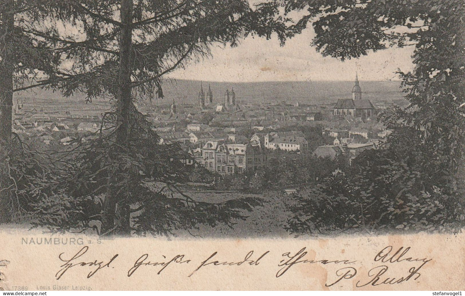 Naumburg   Gel. 1904  Fernsicht - Naumburg (Saale)