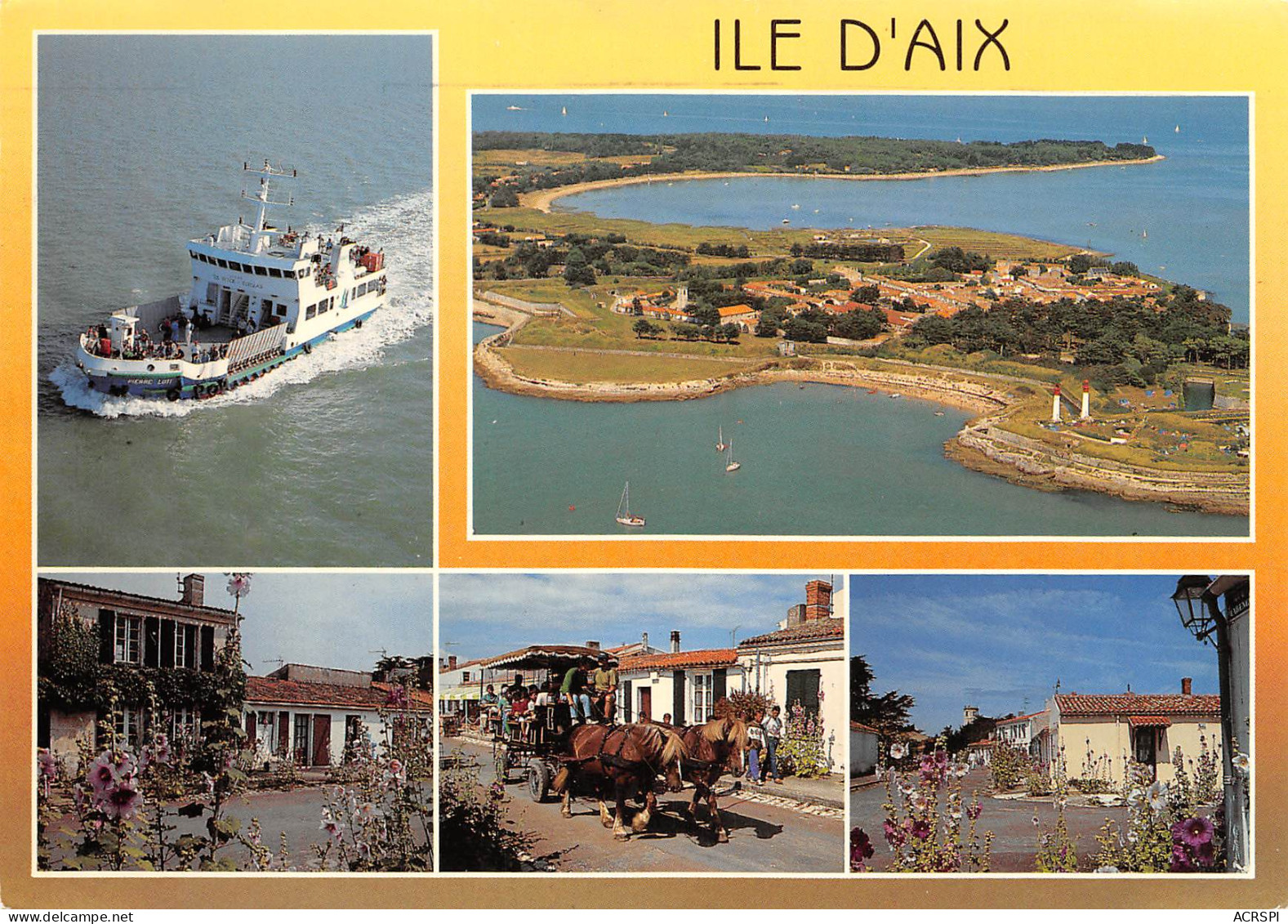 ILE D' AIX  Vue Aérienne  16 (scan Recto Verso)MF2764UND - Fouras-les-Bains
