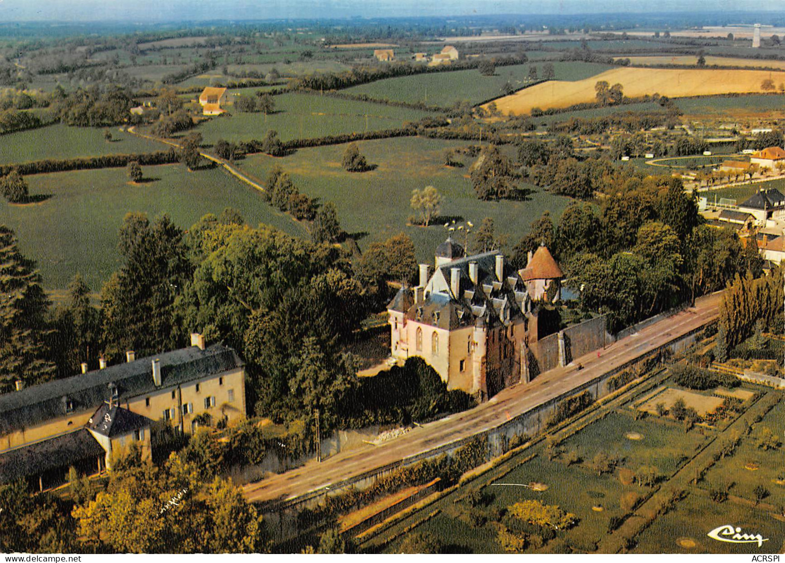 CHATILLON EN BAZOIS Vue Aérienne Sur Le Chateau  27 (scan Recto Verso)MF2764VIC - Saint-Honoré-les-Bains