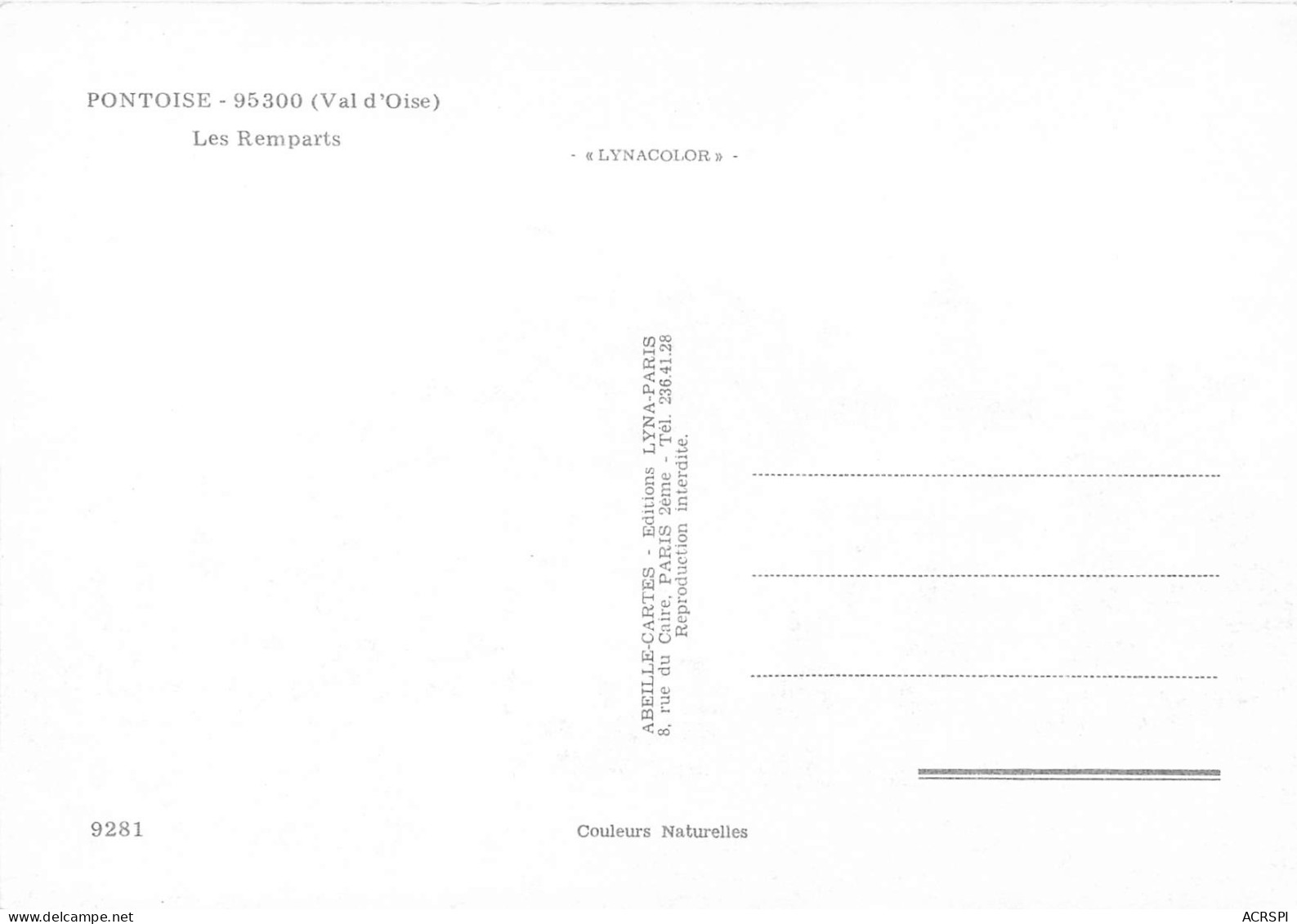 PONTOISE Les Remparts 28(scan Recto Verso)MF2766 - Pontoise