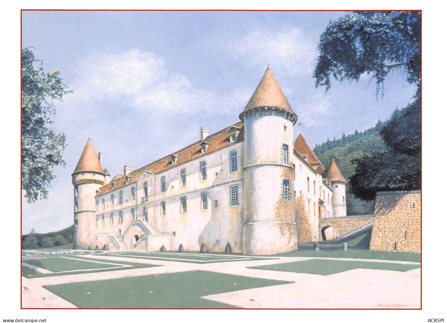Chateau De BAZOCHES DU MORVAN  Vue Sud Ouest Demeure De VAUBAN   18 (scan Recto Verso)MF2766BIS - Bazoches