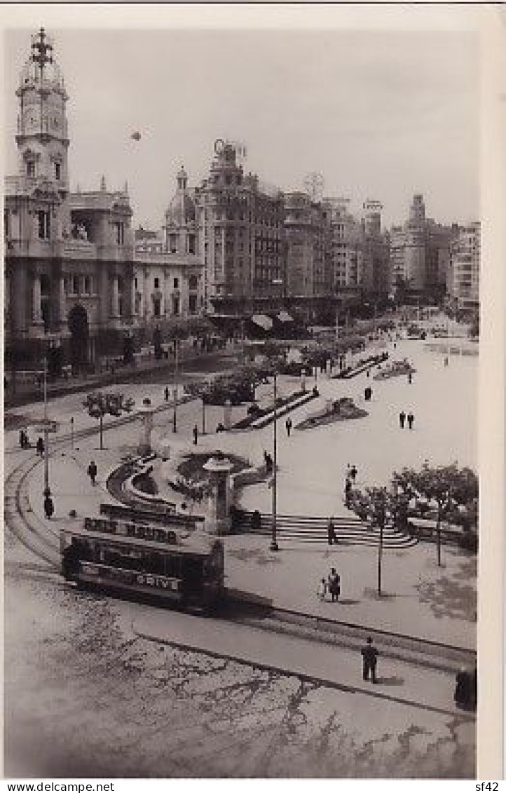 VALENCIA                             PIAZZA DEL CAUDILLO               TRAMWAY - Valencia