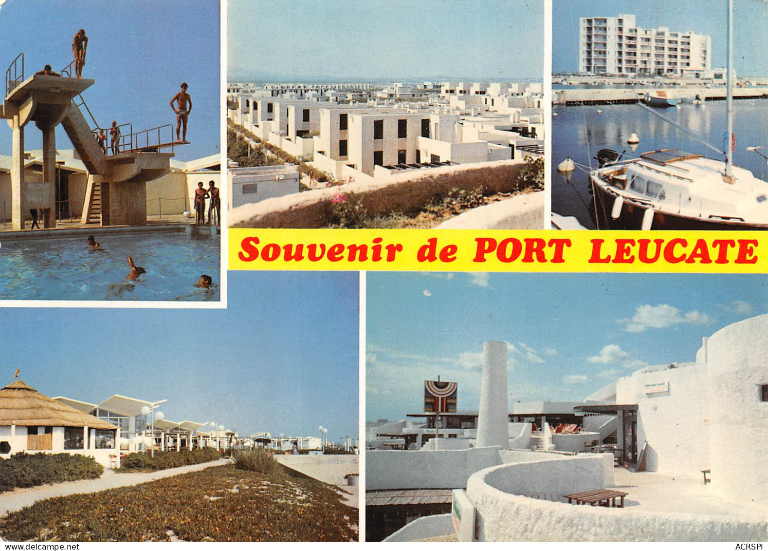 Souvenir De PORT LEUCATE Les Carrats Le Kyklos Le Port Et La Piscine    35 (scan Recto Verso)MF2766UND - Leucate