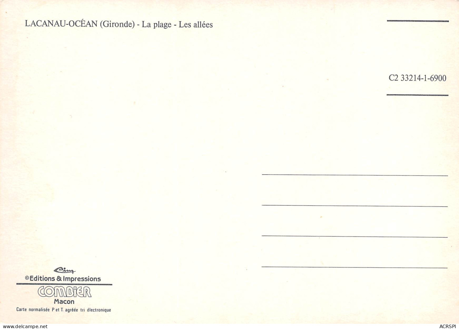 33 LACANAU Divers Vues  9 (scan Recto Verso)MF2768BIS - Sonstige & Ohne Zuordnung