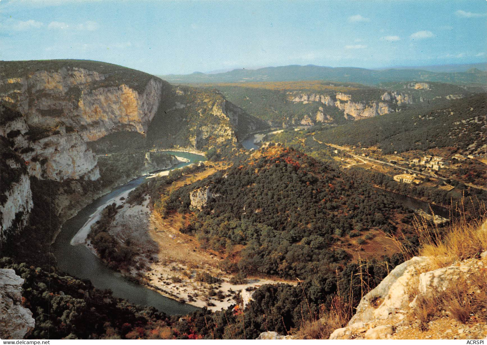 07  Les Gorges De L' Ardèche  La Boucle Du PAS DE MOUSSE Vue De SERRE TOURRE    13 (scan Recto Verso)MF2769BIS - Ruoms
