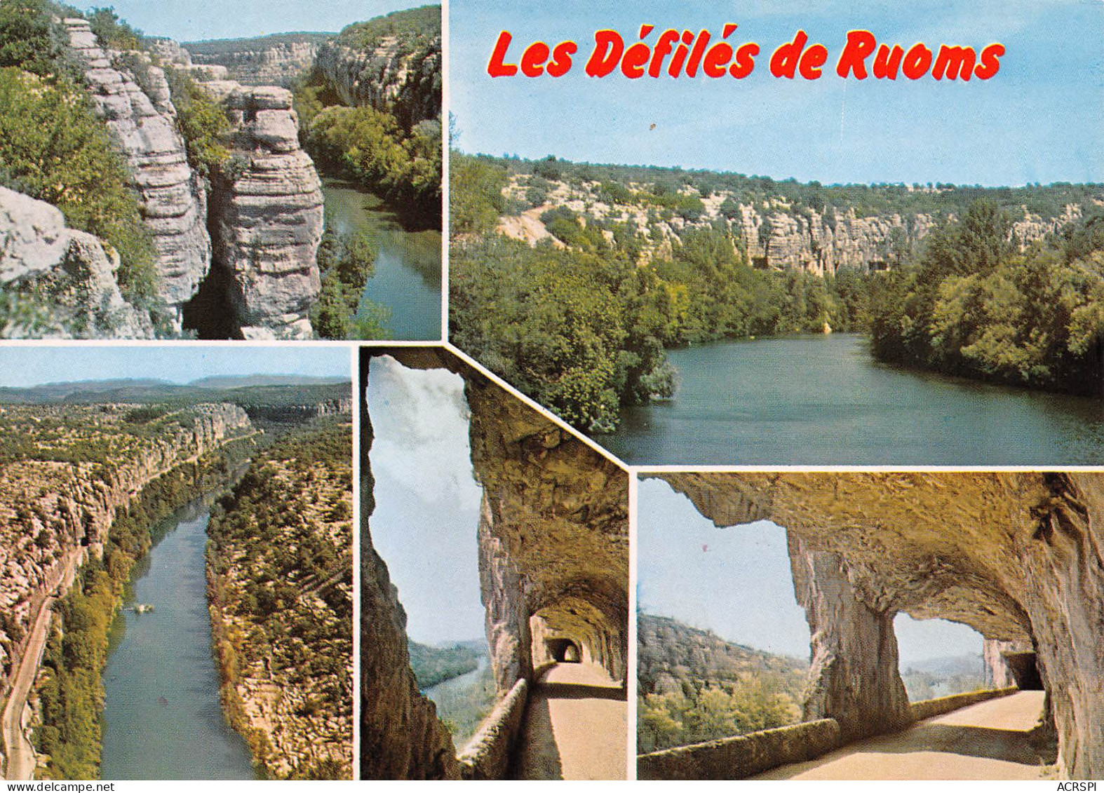 07  Les Gorges De L' Ardèche Les Défilés De RUOMS  16 (scan Recto Verso)MF2769BIS - Ruoms