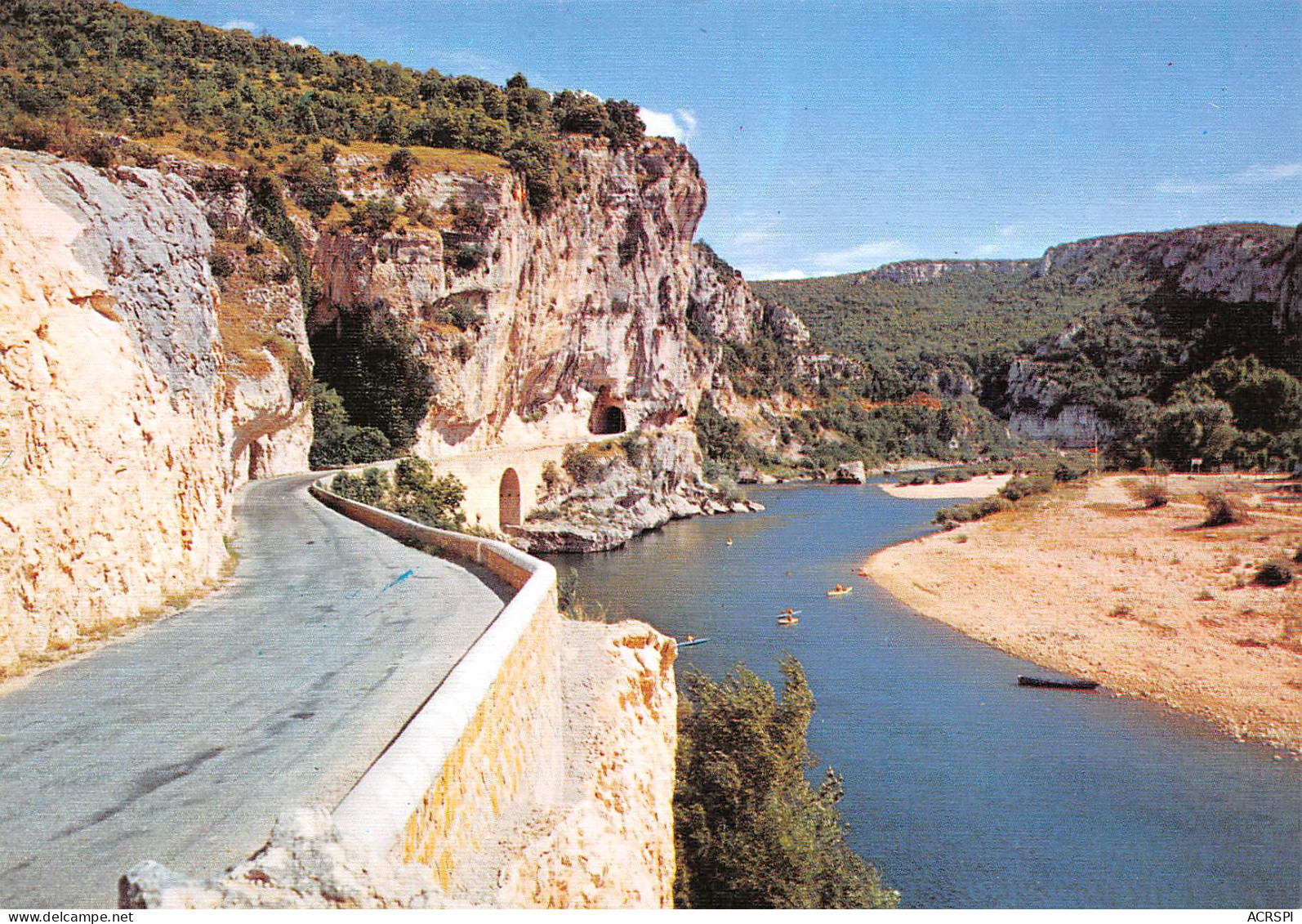 07  Les Gorges De L' Ardèche Le Tunnel La Route En Bordure De La Rivière 22 (scan Recto Verso)MF2769BIS - Ruoms