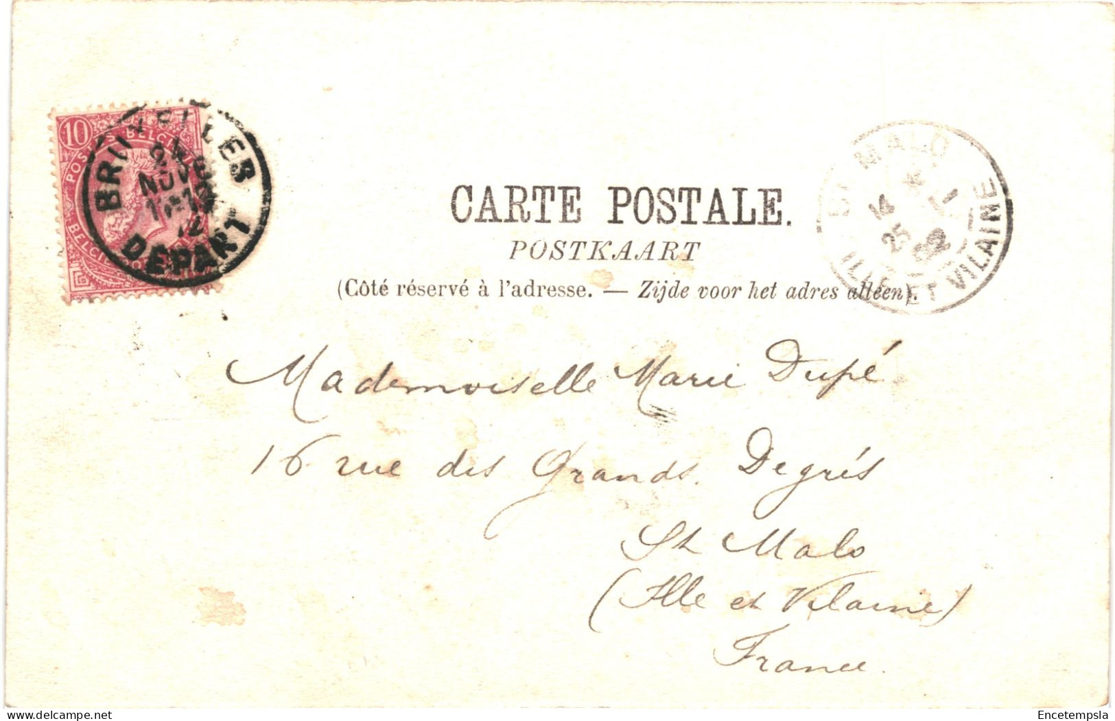 CPA Carte Postale Belgique Bruxelles Vue Sur Ixelles Prise Du Rond Point De L'Avenue Louise 1902 VM80292 - Elsene - Ixelles