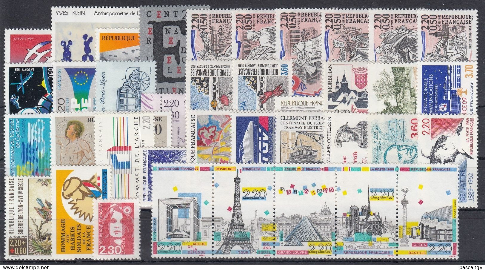 FRANCE - 1989 - N° 2560 à 2614 ** - 52 Tbs - ( Cote 69.70 E) - PARFAIT état - Luxe - Ongebruikt