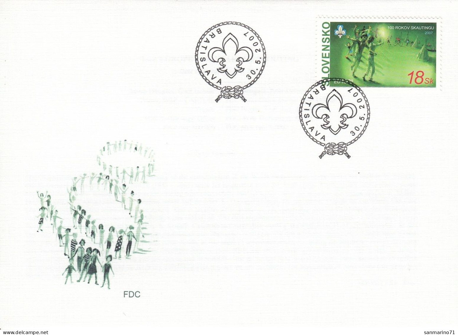 FDC SLOVAKIA 556 - Lettres & Documents