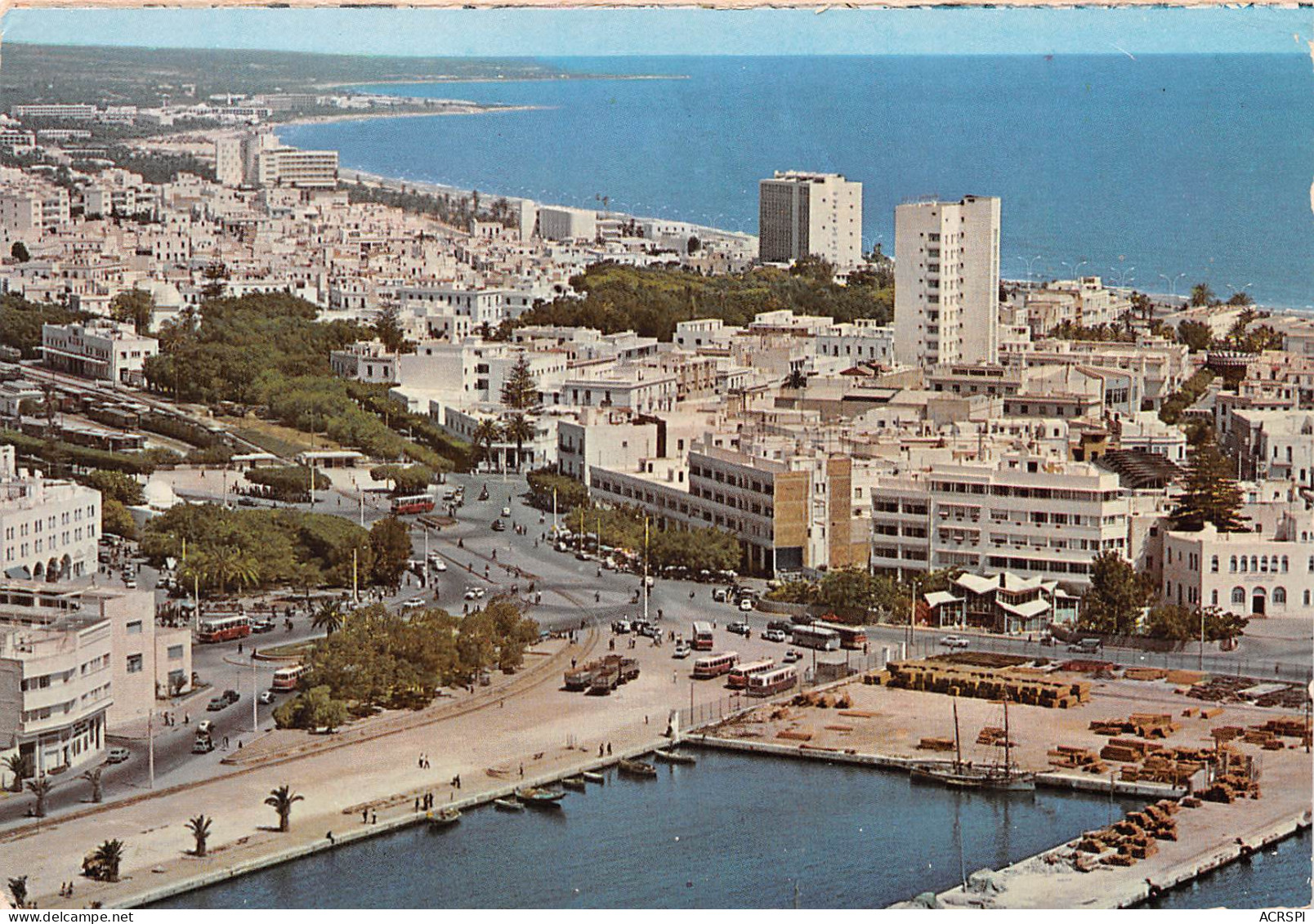 TUNISIE SOUSSE Vue Générale Aérienne  14 (scan Recto Verso)MF2769VIC - Tunisia