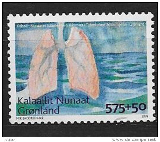 Groënland 2008 N° 491 Neuf Surtaxe Pour La Lutte Contre La Tuberculose - Ongebruikt