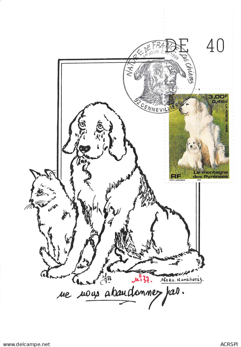 Carte MAXIMA 1er Jour Chiens Nature De France  20 (scan Recto Verso)MF2770BIS - Cani