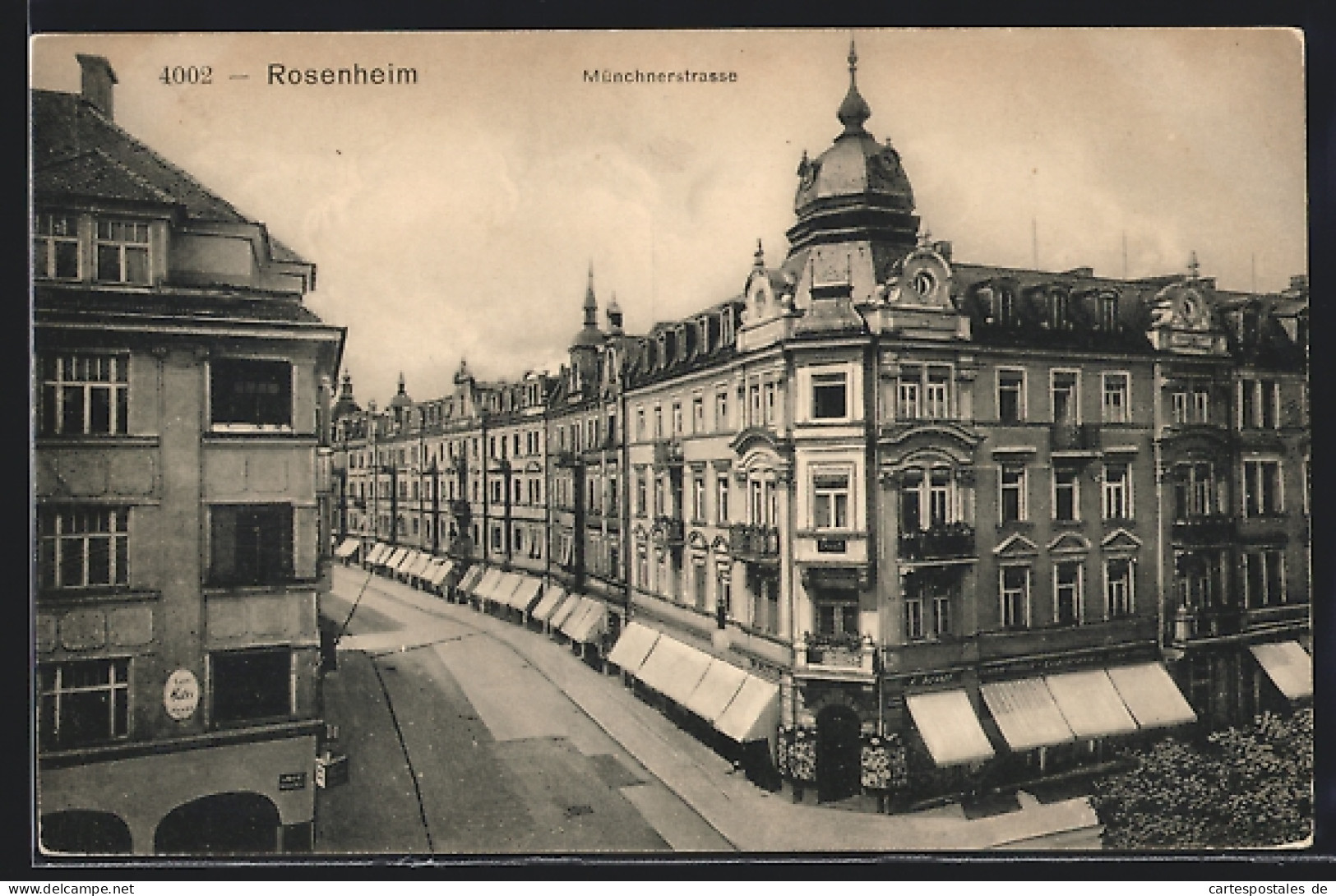 AK Rosenheim, Münchnerstrasse Mit Lederwarengeschäft  - Rosenheim