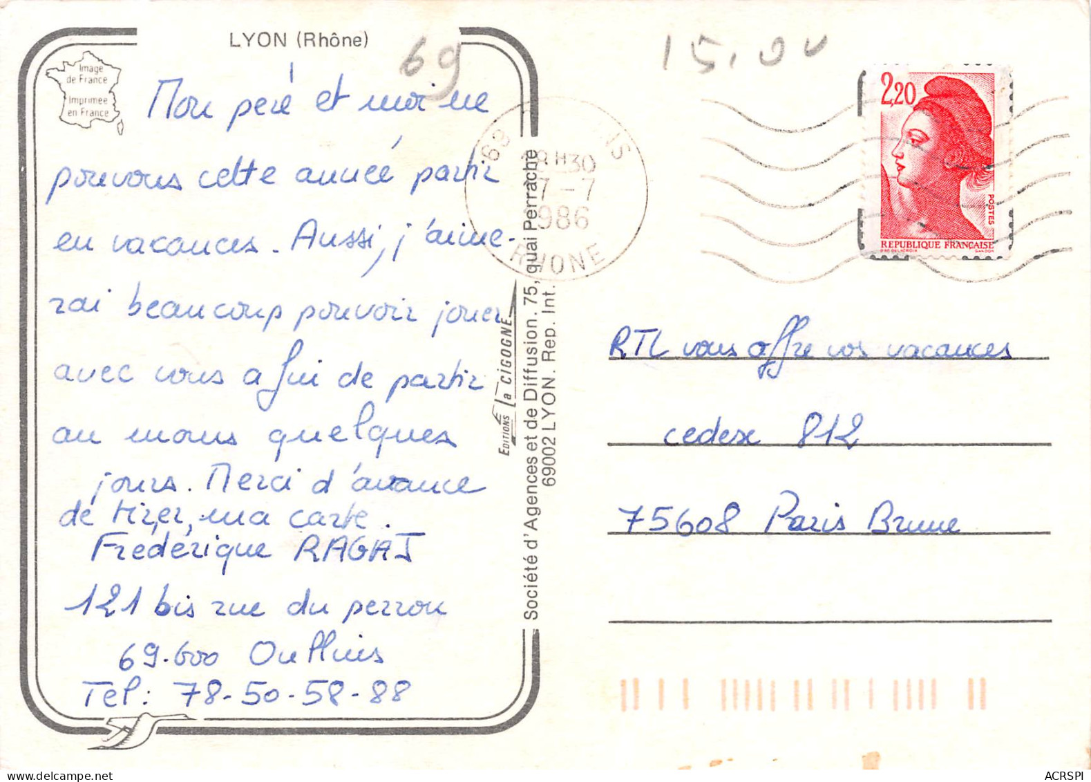 LYON 3e La Part Dieu   7 (scan Recto Verso)MF2770UND - Lyon 3