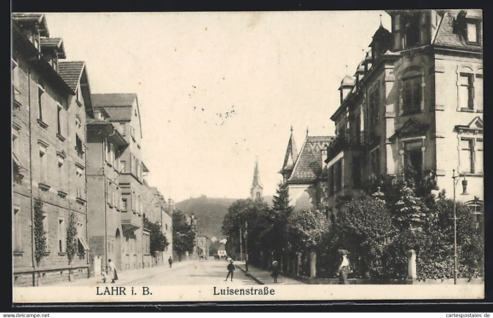 AK Lahr I. B., Blick In Die Luisenstrasse  - Lahr