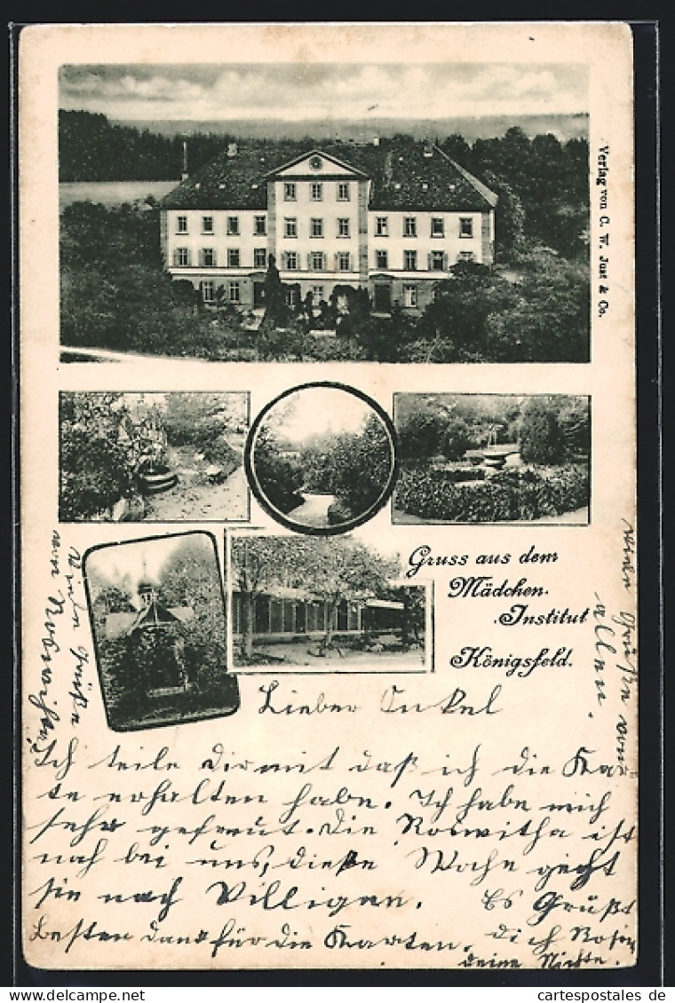 AK Königsfeld / Baden, Am Mädchen-Institut Mit Garten  - Baden-Baden
