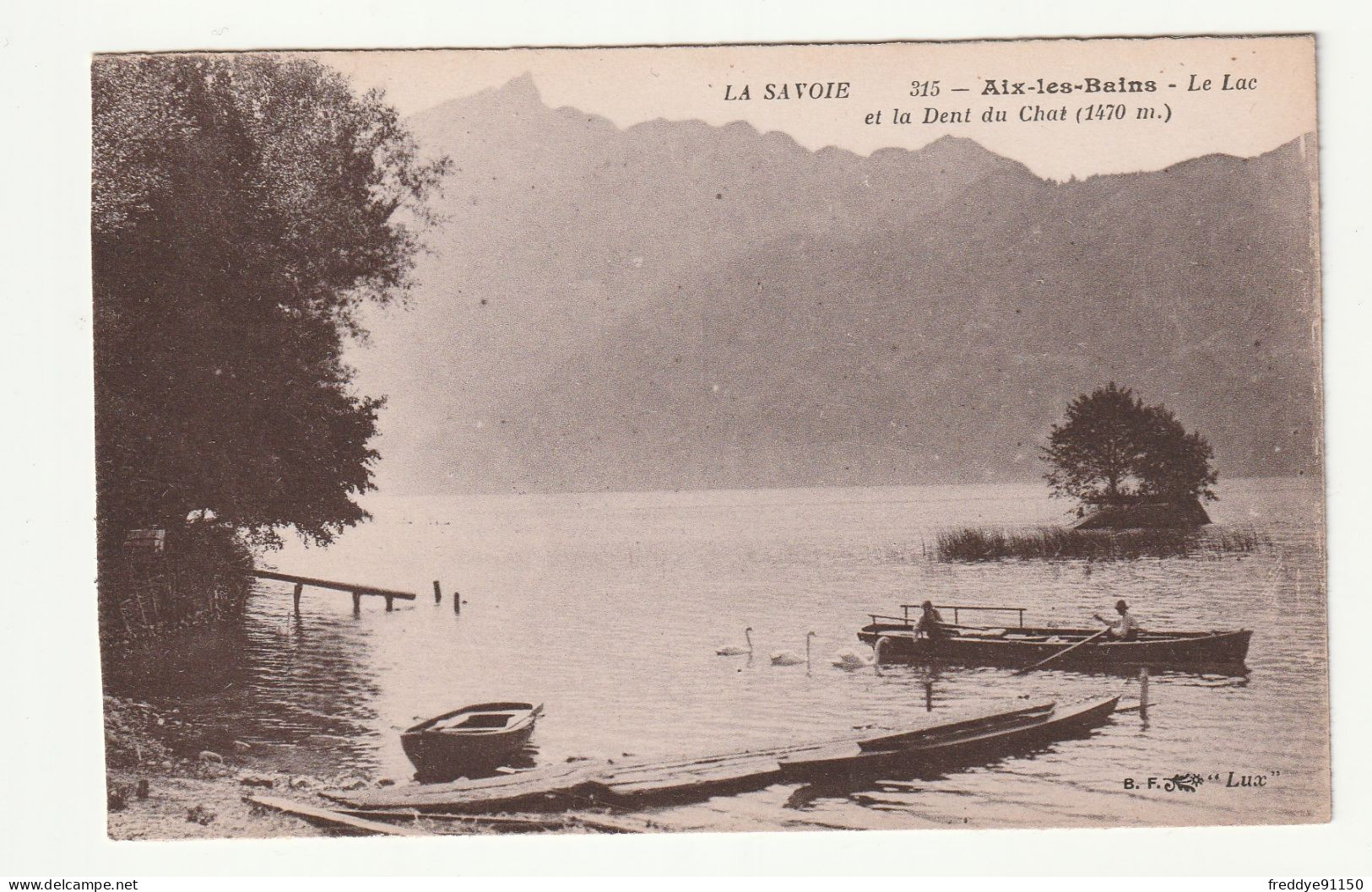 73 . AIX LES BAINS . Lac Du Bourget . La Dent Du Chat  N° 315 - Aix Les Bains