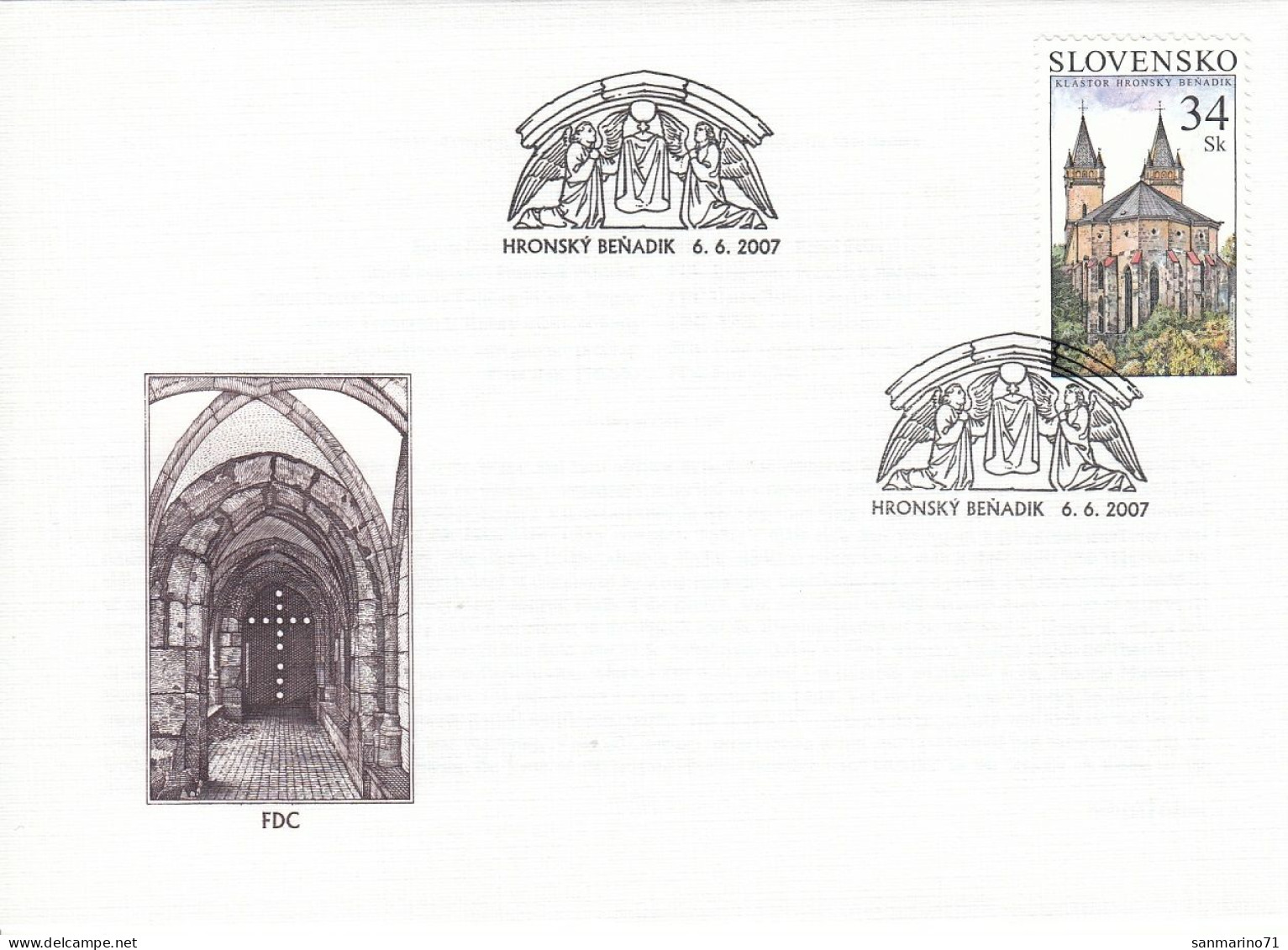 FDC SLOVAKIA 559 - Chiese E Cattedrali