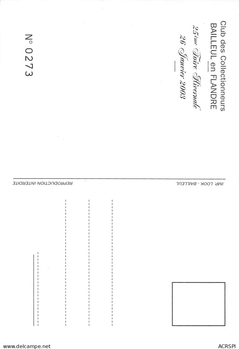BAILLEUL Centenaire Des Gèves De 1903 En Flandre Janvier 2003  61 (scan Recto Verso)MF2771BIS - Autres & Non Classés