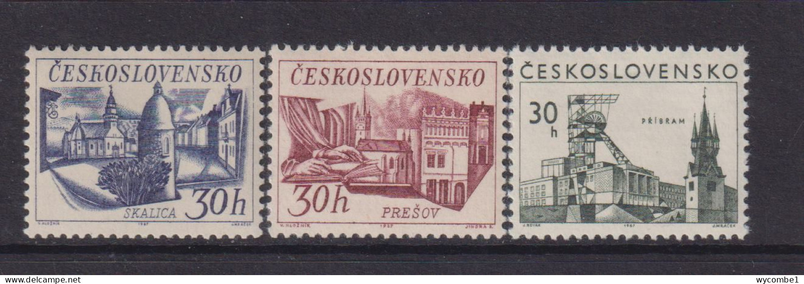 CZECHOSLOVAKIA  - 1967 Towns Set Never Hinged Mint - Neufs