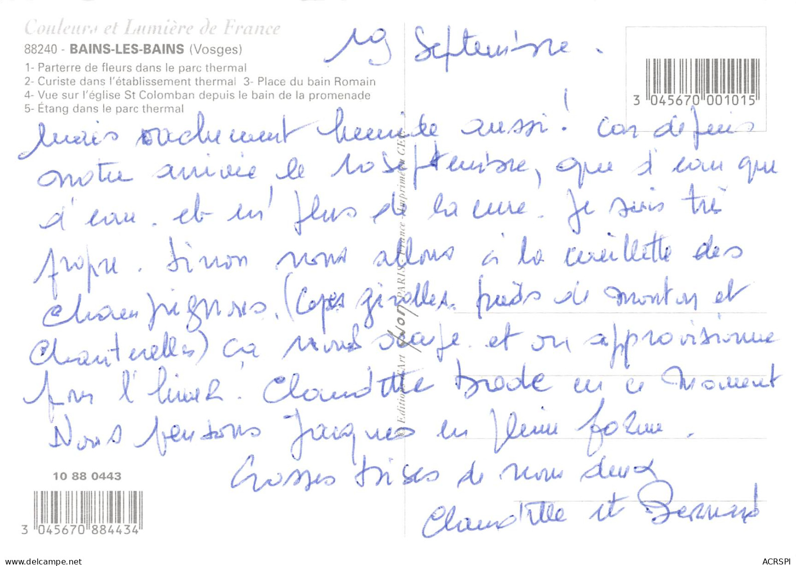 88  BAINS LES BAINS Multivue  51 (scan Recto Verso)MF2771TER - Bains Les Bains