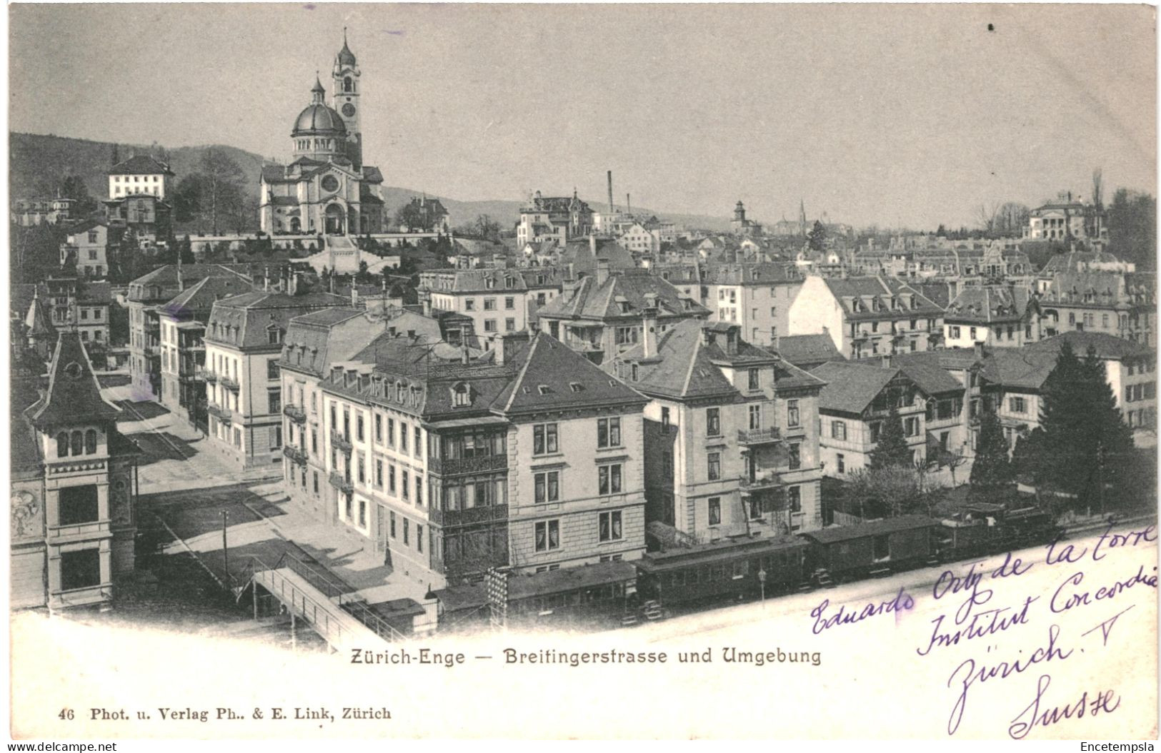 CPA Carte Postale Suisse Zurich Enge Breitingerstrasse Und Umgebung 1903 VM80294 - Zürich