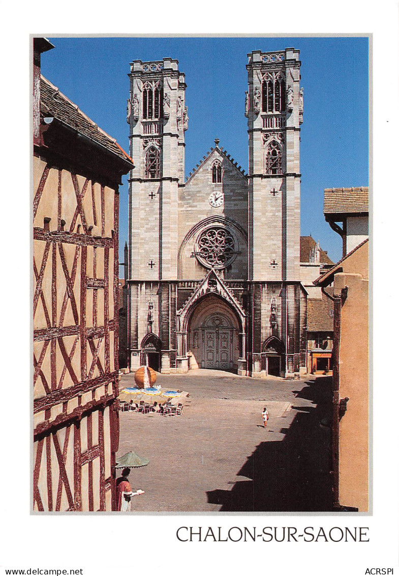 71 CHALON SUR SAONE  Cathédrale Saint Vincent  4 (scan Recto Verso)MF2772UND - Chalon Sur Saone