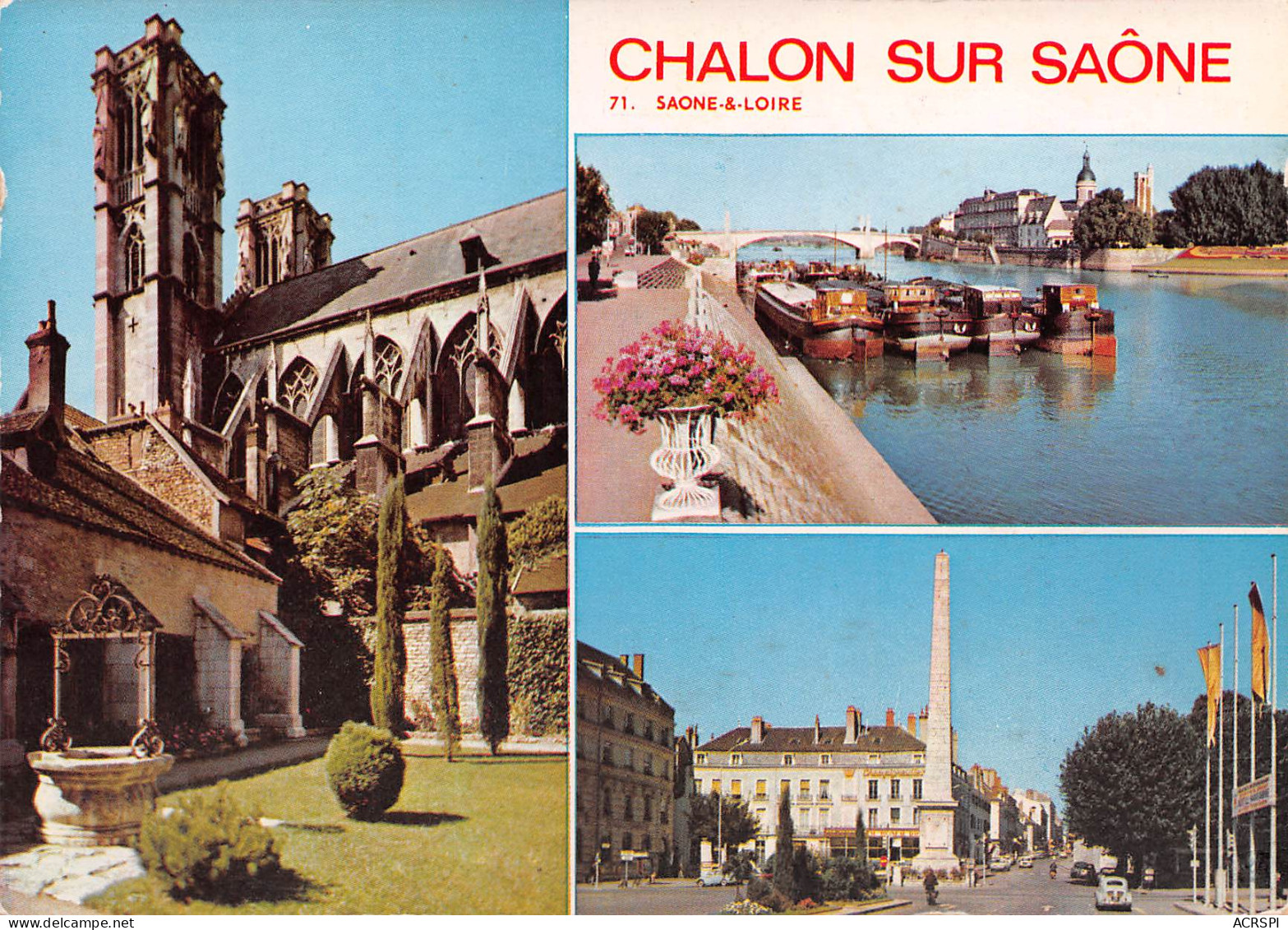 71 CHALON SUR SAONE  Multivue  11 (scan Recto Verso)MF2772UND - Chalon Sur Saone