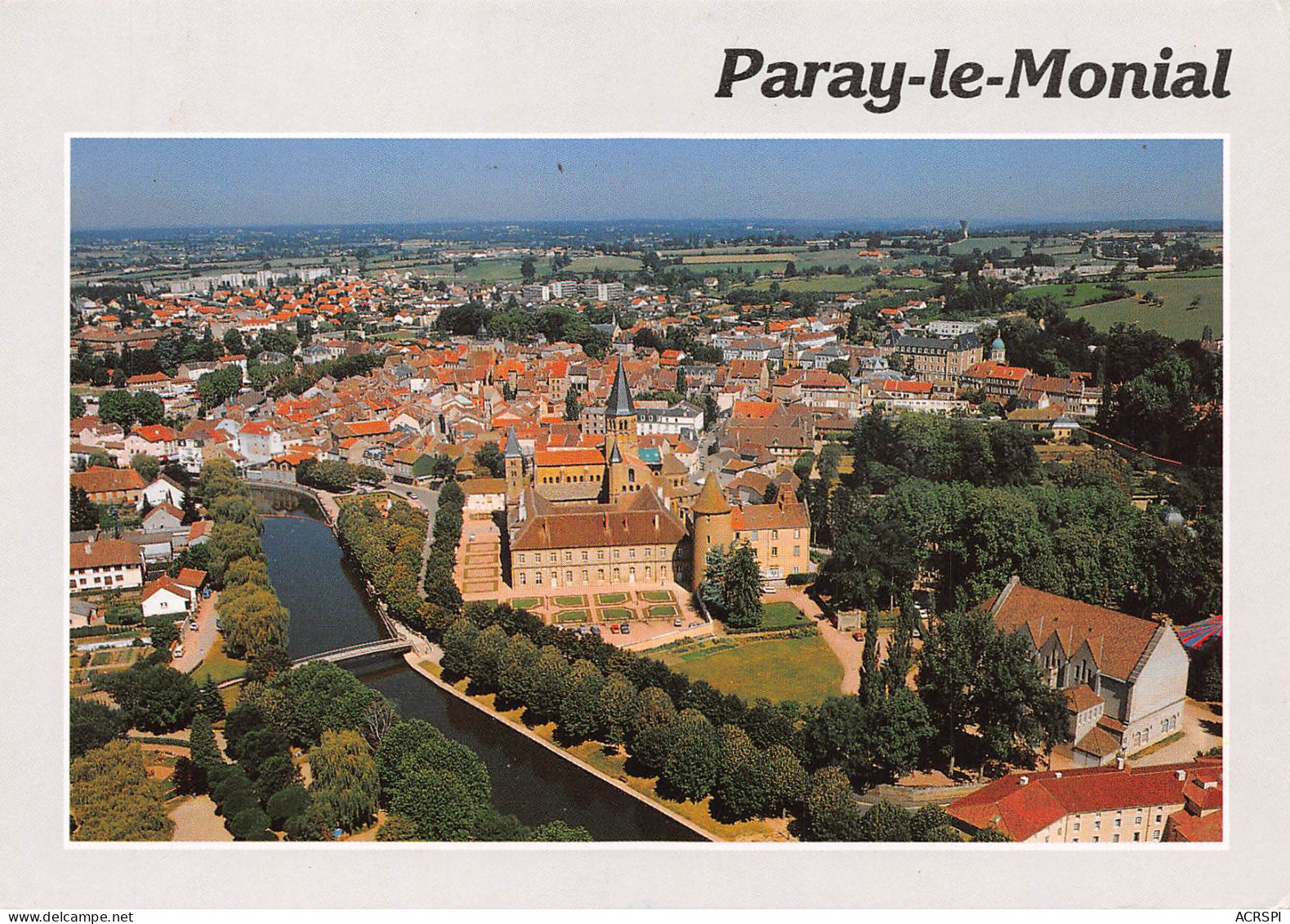 71 PARAY LE MONIAL Vue Générale Aérienne   22 (scan Recto Verso)MF2772UND - Paray Le Monial