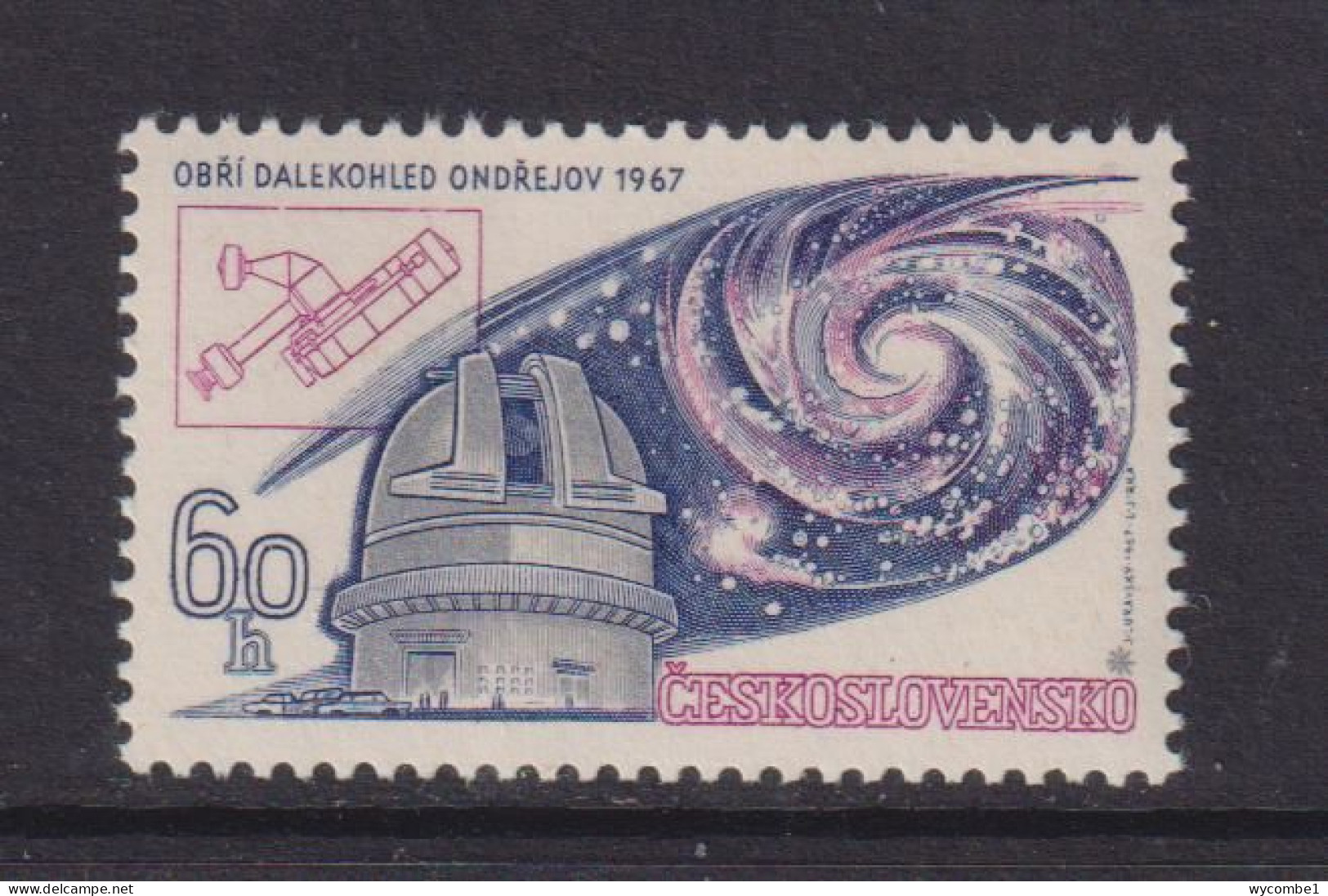 CZECHOSLOVAKIA  - 1967 Astronomic Congress 60h Never Hinged Mint - Ongebruikt